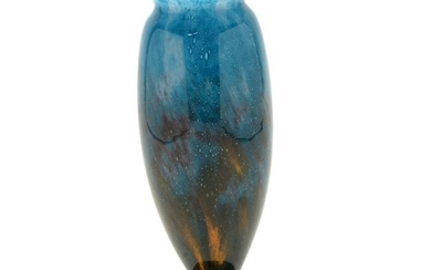Schneider Blue Glass Vase.