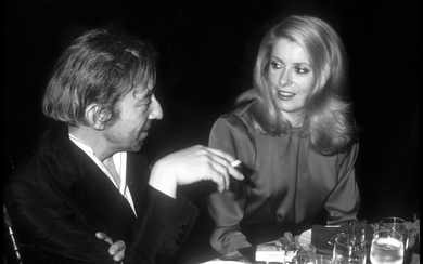 Serge Gainsbourg and Catherine Deneuve 1980
