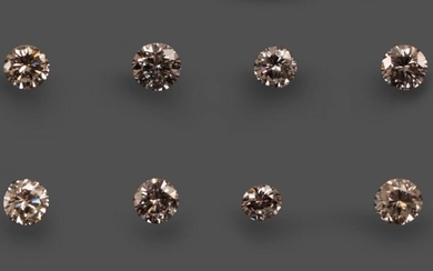 Seven Loose Round Brilliant Cut Diamonds, weighing 0.18, 0.20, 0.22,...