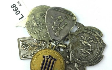Seven football medals