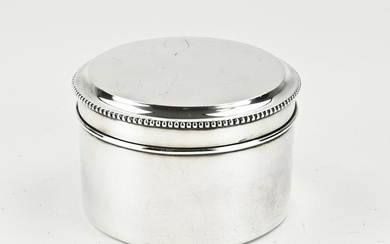 Silver biscuit tin