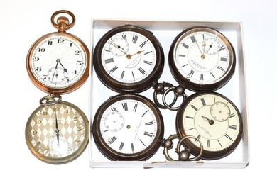 Six various pocket watches