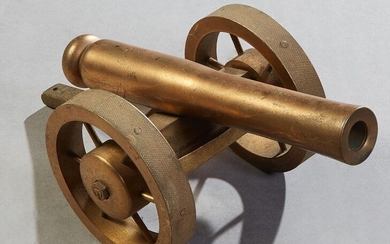 Small Bronze Ship's Signal Cannon, late 19th c., on