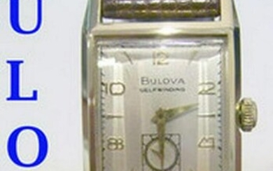 Solid 14k BULOVA Mens Automatic Watch Cal. 9 AR c.1951*