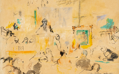 Sotheby's Auction, Edgar Degas, "Danseuse rose," 1971,Leroy Neiman