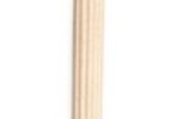 CANE WITH WHALE IVORY CLENCHED FIST HANDLE 19th...