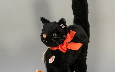 Steiff Black Cat and Scary Creatures Group. Scary and