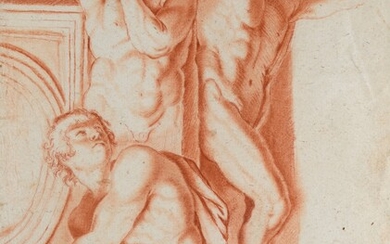 Anonimo, XVIII sec., Study of the decorations of Palazzo Farnese (by Annibale Carracci)