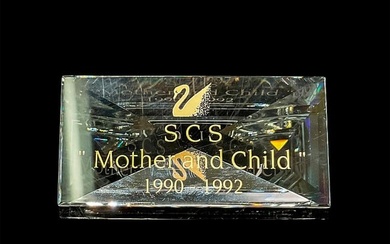Swarovski Crystal SCS Mother and Child Display Plaque
