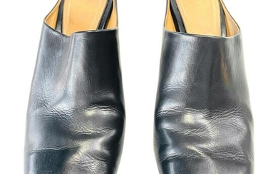 THE ROW Angela Resin Heel Mules Black/ Bordeaux Shoes