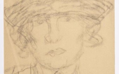 "THEOPHILE ALEXANDER STEINLEN (1859-1923) Portrait of a woman as a...