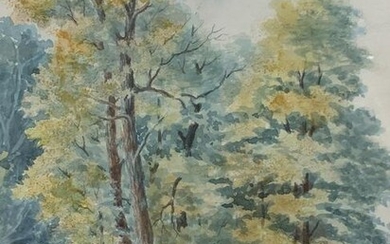 T.h. Wilkinson, Watercolour Pastoral Scene, Cows