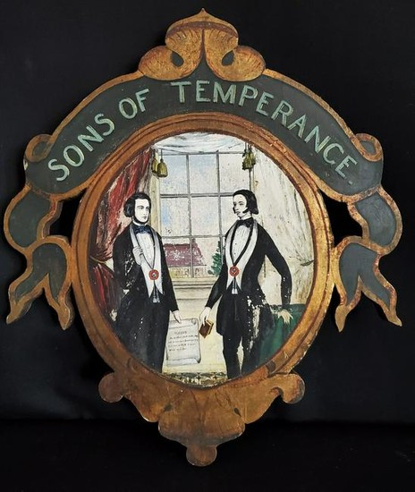 This Is A Plaque From The Sons Of Temperance Society