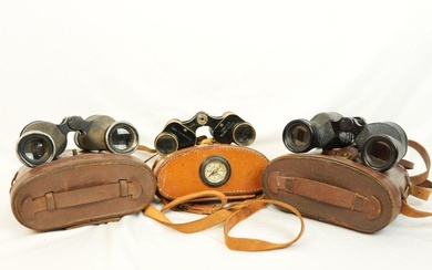 Three Pair of WWII US Army Binoculars
