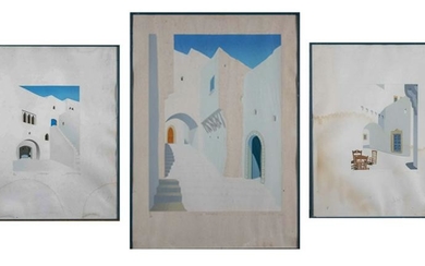 Three Prints of Santorini