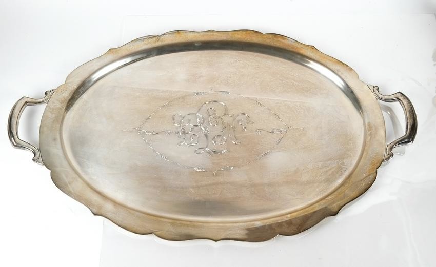 Tiffany & Co. Makers 24" Sterling Oval Tray