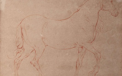 Toegeschreven aan Johann Heinrich Roos (Duits, 1631-1685), Een paard in profiel