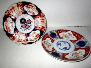 Two Japanese Imari Plates Circa 1900