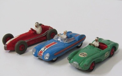 VINTAGE RACING CARS, 1950s Dinky Toys Maserati, together wit...