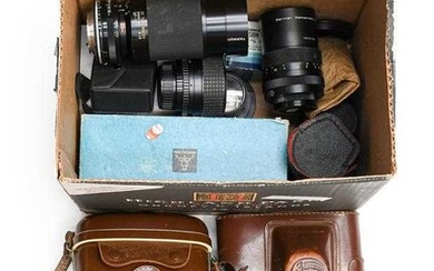 Various Cameras And Related Items including Contaflex, Zenit 3M,...