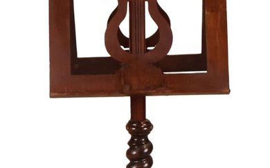 Victorian Mahogany Double Sided Music Stand