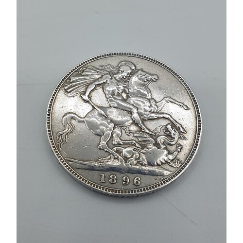 Victorian Silver Crown 1896 Condition Extrafine/ Brilliant ...