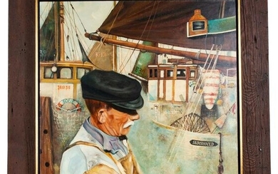 W T Carlsen Mid Century Oil Painting