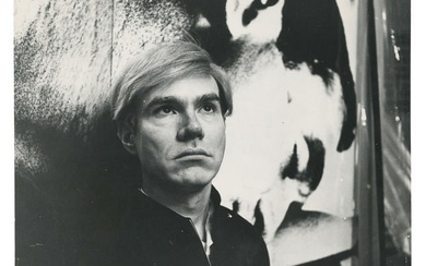 [WARHOL, Andy (1928-1987)]. Two Press Photographs of Warhol...