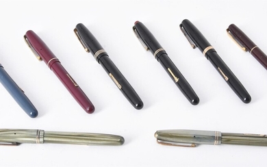 Waterman's, a collection of seven 1940s fountain pens