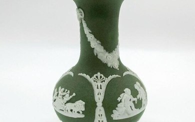 Wedgwood Jasperware, Green Vase