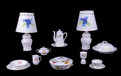 White on White Lamps, Royal Adderley & Oven Ware
