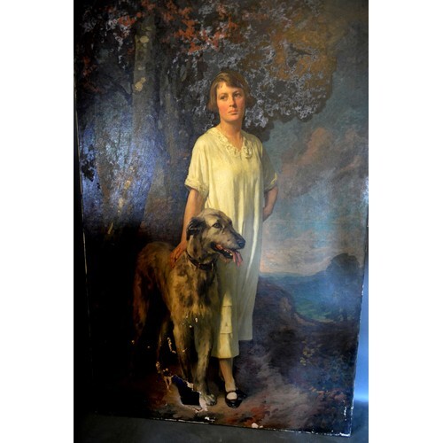 William Gunning King, full length portrait of a girl standin...