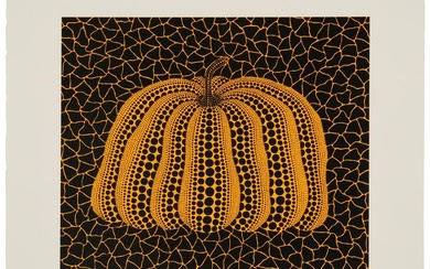 Yayoi Kusama (b. 1929), "A Pumpkin yB-B," 2004, Screenprint in colors on paper, Image: 9.5" H x