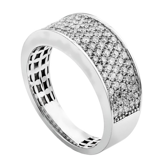 0.87 tcw Diamond Ring - 14 kt. White gold - Ring - 0.87 ct Diamond - No Reserve Price