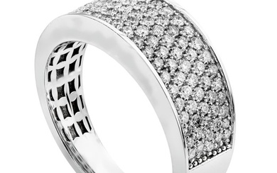 0.87 tcw Diamond Ring - 14 kt. White gold - Ring - 0.87 ct Diamond - No Reserve Price
