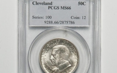 1936 Cleveland Commemorative Half Dollar, PCGS MS66.