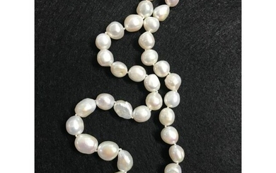 12-13mm White South Sea Baroque Pearl Necklace