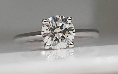 14 kt. White gold - Ring - 1.11 ct Diamond - No Reserve