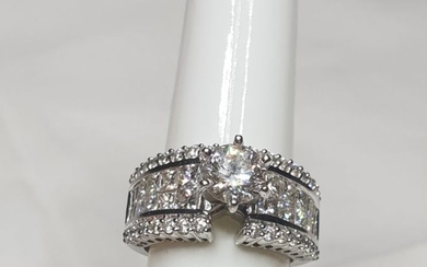 14 kt. White gold - Ring Diamond - Diamond