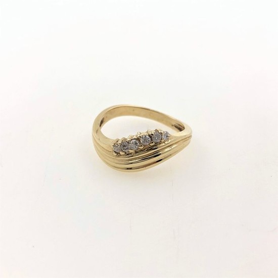 14 kt. Yellow gold - Ring - 0.25 ct Diamond