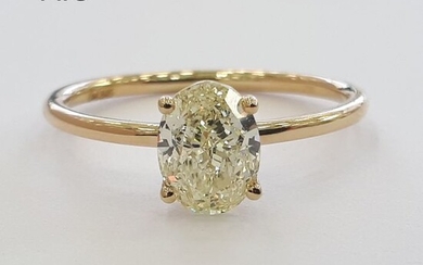 14 kt. Yellow gold - Ring - 1.16 ct Diamond