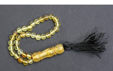 14.1 g. Vintage 100% natural Baltic amber rosary / mala