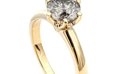 1.63 tcw Diamond Ring - 14 kt. Yellow gold - Ring - 1.63 ct Diamond - No Reserve Price
