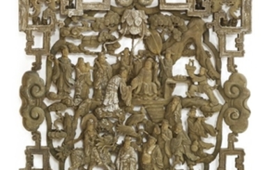 A Chinese wooden panel