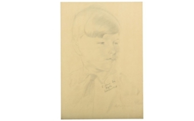 GILBERT SPENCER, R.A. (1892-1979) Portrait of a young...