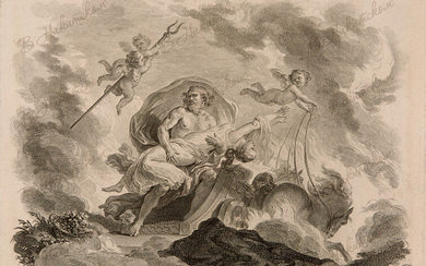Шоффар Пьер-Филипп (1730-1809) по оригиналу Фрагонара Жан-Оноре (1732-1806) Лот из 2 гравюр. 1. Похищение Прозерпины. 1785 г. Резец, офорт, пунктир. Л: 18,5×24,5; Д: 17×23,5 см.