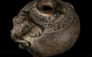 17th - 18th Century Limestone Standing Elephant Pot