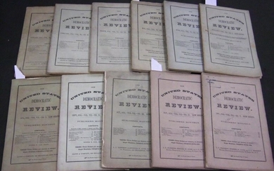 1856 UNITED STATES DEMOCRATIC REVIEW LOT OF 11 ISSUES