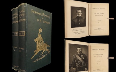 1888 Civil War 1st ed General Sheridan Personal Memoirs Union Native Americans