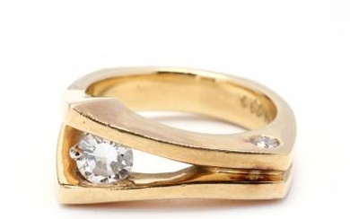 18KT Gold and Diamond Ring, Peter Indorf